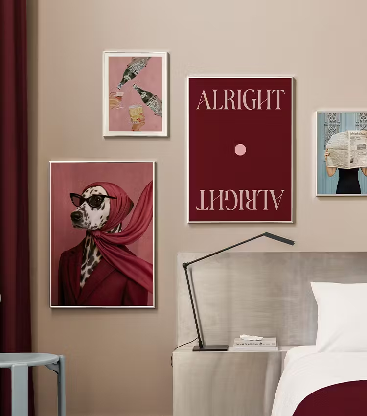 Face Scarf Mask - (2D 캔버스 페인팅) 달마시안 캔버스 페인팅