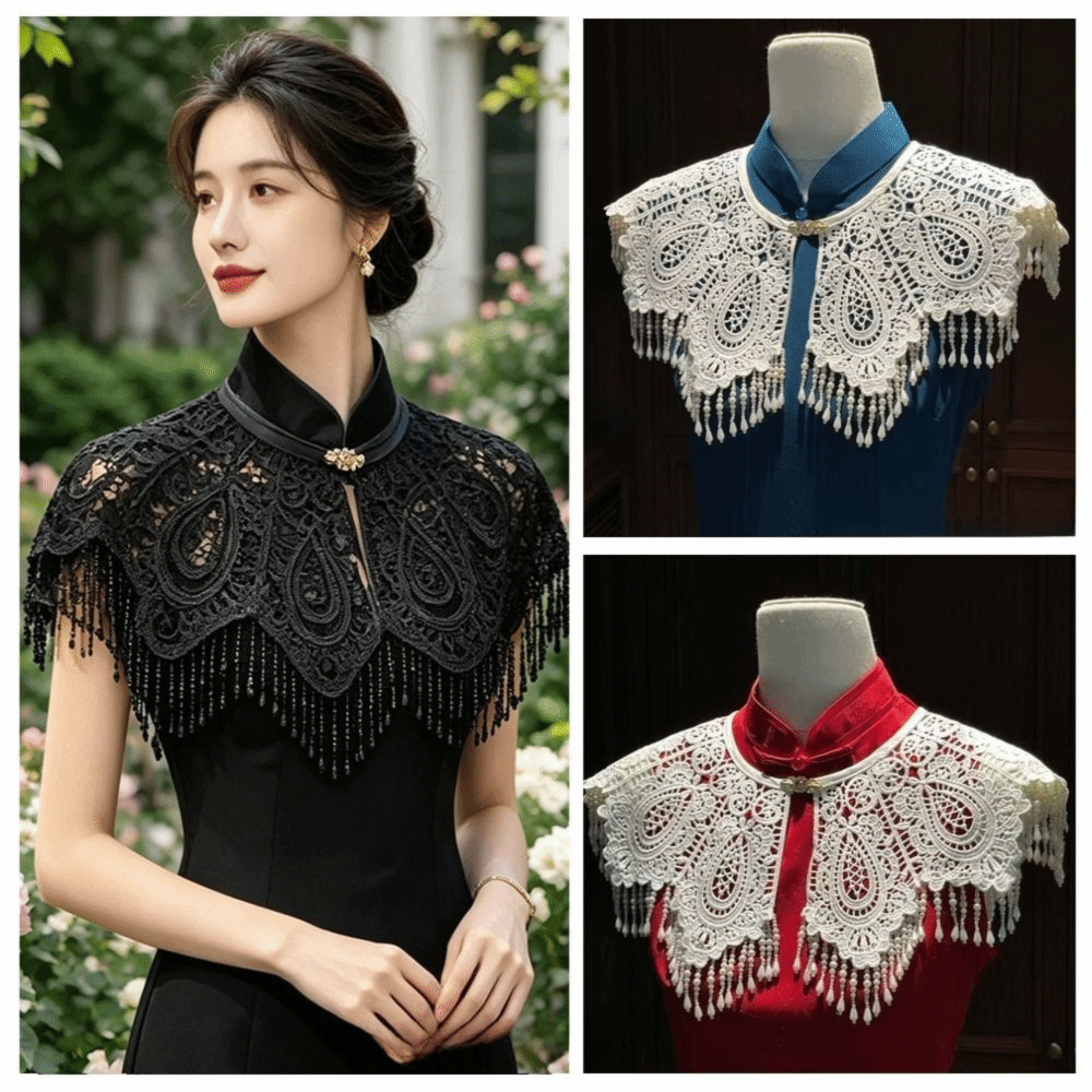 Stole Wedding Shawl - 폴리에스터 치파오 숄 신중국풍 레트로 태슬