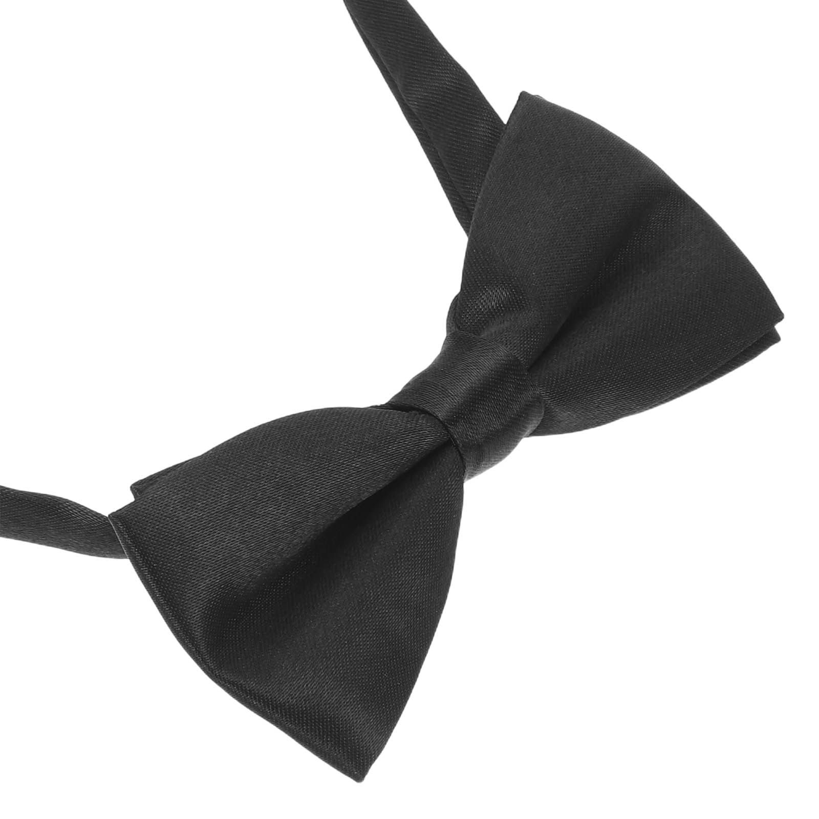 조절 가능한 미리 묶인 남아용 나비넥타이 블랙 솔리드  - Bow Tie Pre Tied 리뷰 및 가격