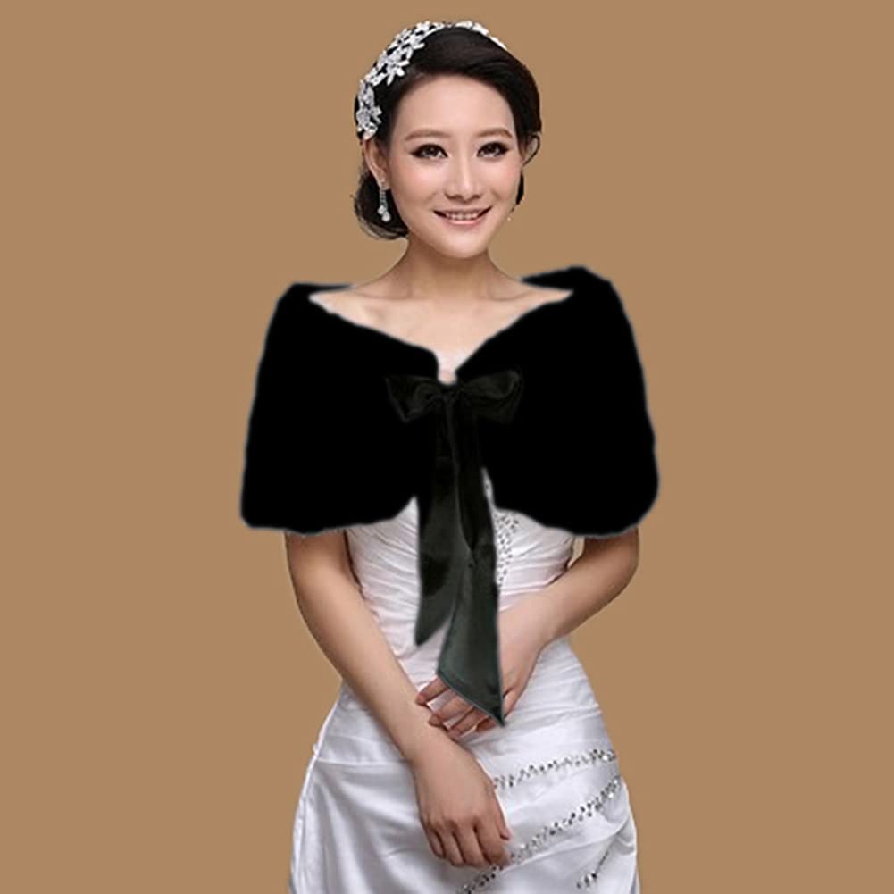 여성 신부 웨딩 인조 모피 숄 및 랩, 모피 스카프 민 - Stole Wedding Shawl 리뷰 및 가격