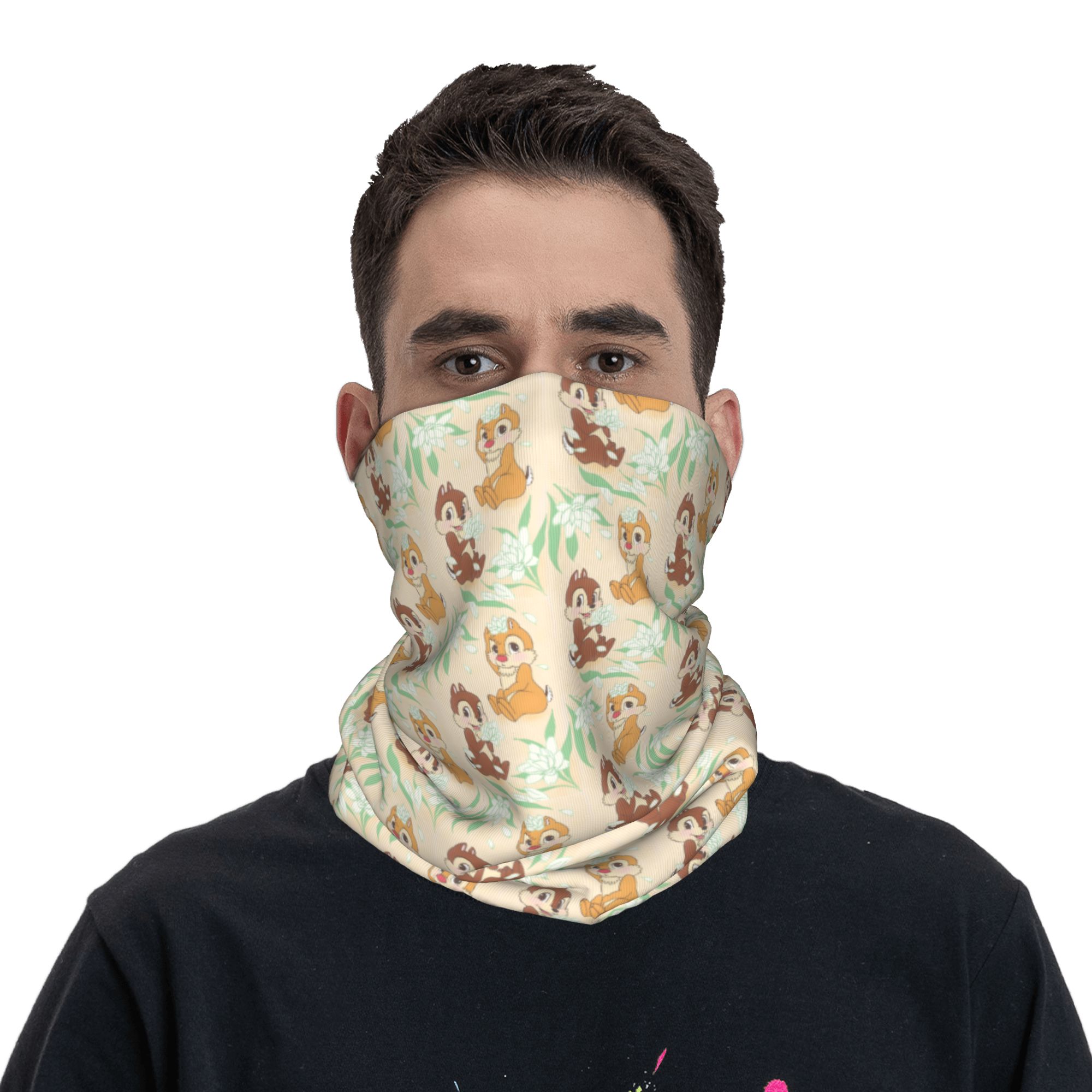 커스텀 귀여운 C-칩과 D-데일 반다나 넥워머 여성 남 - Neck Warmer Tube 리뷰 및 가격