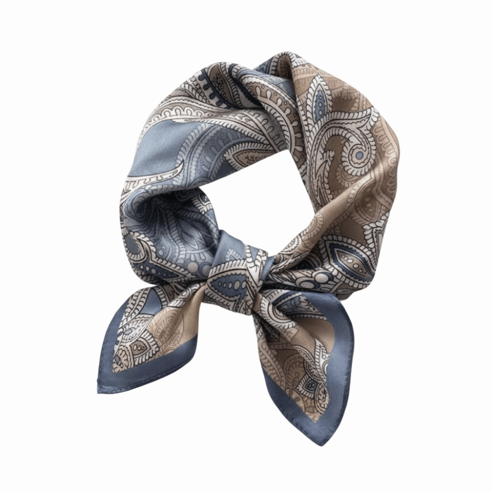 실크 소재 실크 스퀘어 스카프 플로럴 프린트 부드러운  - Scarf Silk Square 리뷰 및 가격