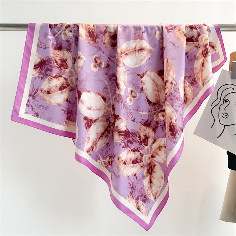 레트로 프린트 대형 스퀘어 스카프, 용수철 가을 스카프 - Scarf Silk Square 리뷰 및 가격